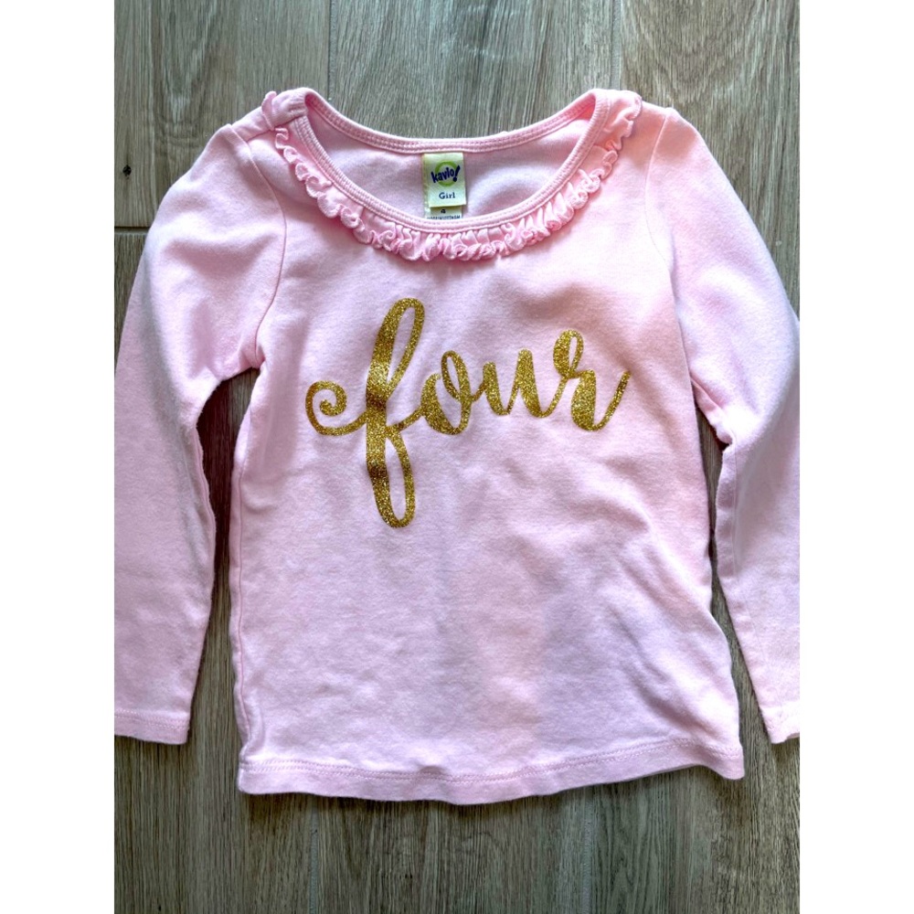 Four birthday girl shirt!